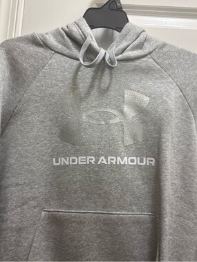 Under Armour Grey Hoodie Sweatshirt - Classic Logo